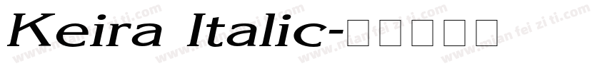 Keira Italic字体转换